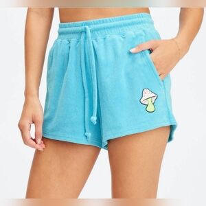 Fabletics Towel Terry Mushroom Shorts